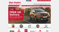 Desktop Screenshot of glynhopkinpartsonline.co.uk