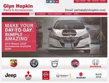 Tablet Screenshot of glynhopkinpartsonline.co.uk